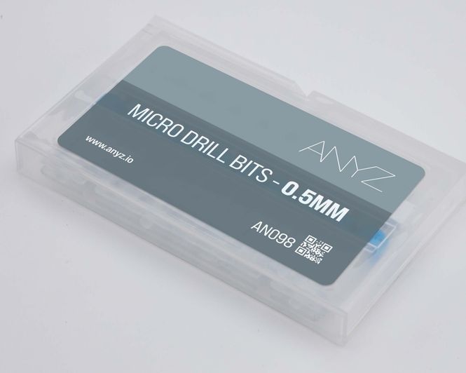 Main Image ANYZ Micro Drill Bits - Ø 0.5mm (10pcs set)