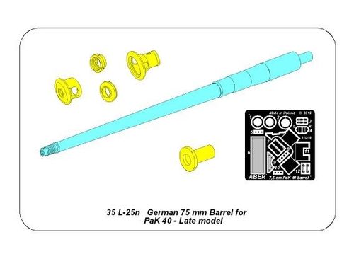 German 75 mm Barrel for PaK 40 - Late model