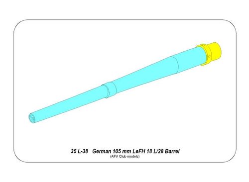 German105mm L/28 Barrel for LeFH 18