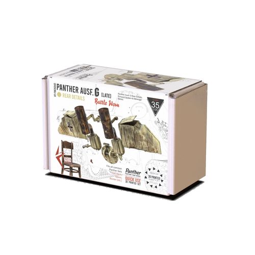 Faustus Models 1:35 - FM35040 Panther G Rear Details  Late Version  Battle Worn