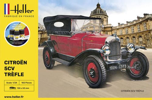 Heller 1:24 - Citroën 5CV Trèfle - Starter Set 56702 