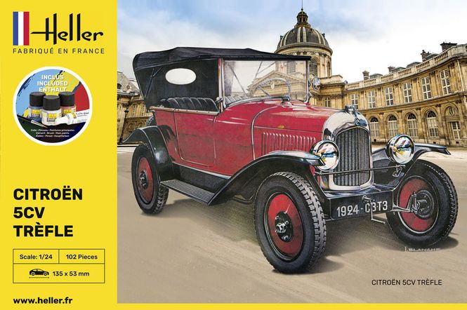 Hovedbilde Heller 1:24 - Citroën 5CV Trèfle - Starter Set ...