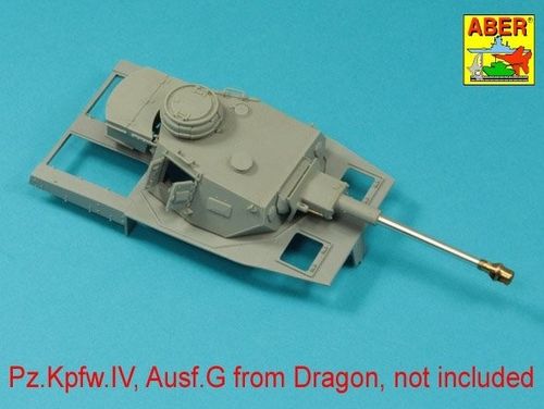 Germ.75mm barrel for KwK40L/43 with early model muzzle brake for Pz.Kpfw.VI, Ausf.G