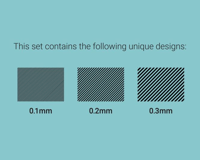 Main Image ANYZ Hatching Lines (Black & White) 0.1mm, 0.2mm, ...