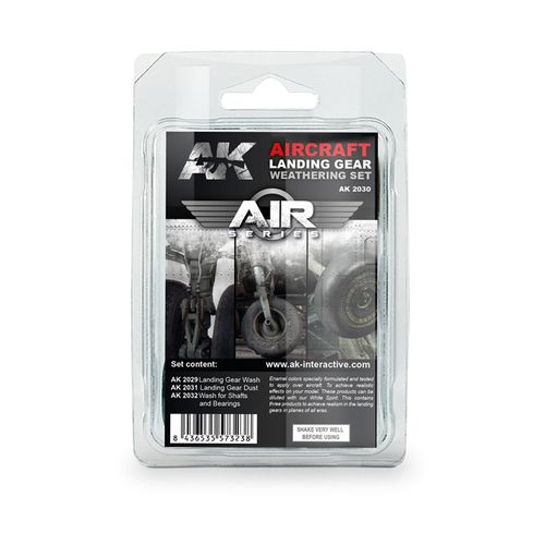 AK-Interactive AK2030 Aircraft Landing Gear Weathering Set (Air Series)