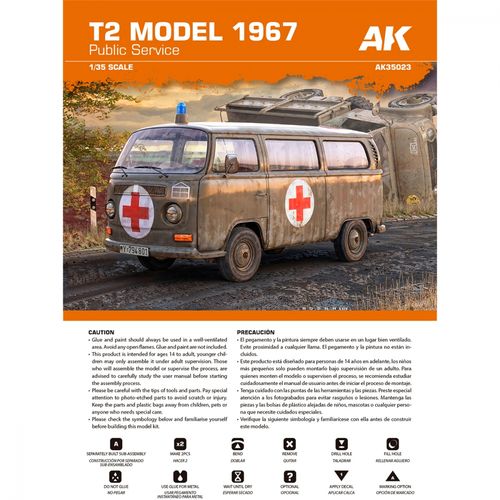 AK-Interactive 1:35 - T2 Model 1967 Public Service 35023