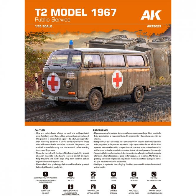 Hovedbilde AK-Interactive 1:35 - T2 Model 1967 Public ...
