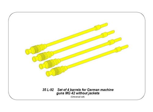 4 barrels for MG42 without jacket