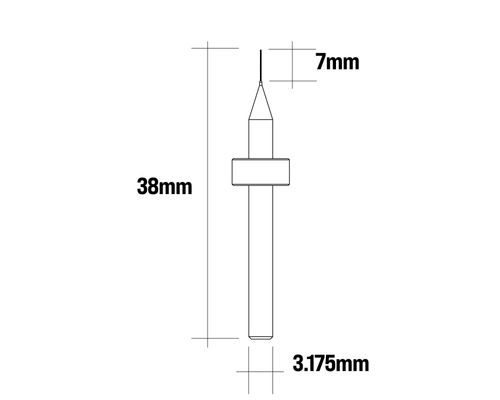 ANYZ Micro Drill Bits - Ø 0.5mm (10pcs set)