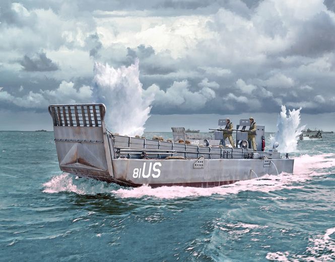 Hovedbilde Italeri 1:35 - LCM-3 Landing Craft with 3 figures ...