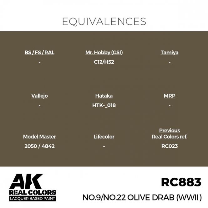 Hovedbilde RC883 No.9/No.22 Olive Drab (WWII)