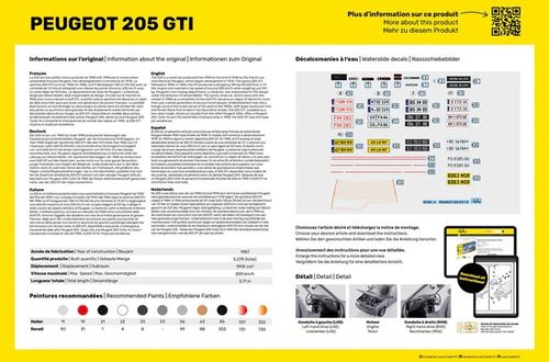 Heller 1:24 - Peugeot 205 GTI (82705)