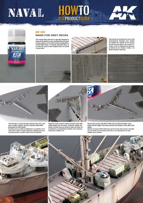Hovedbilde AK-Interactive AK302 Wash for grey decks