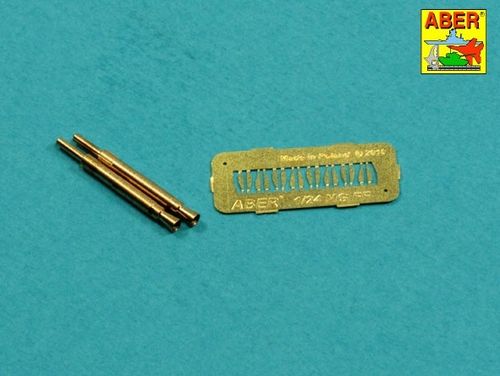 Set of 2 barrels for German Oerlikon 20mm aircraft machine guns MG FF with sights - Aber Models