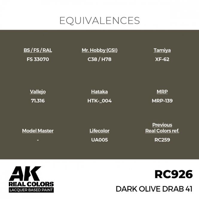 Hovedbilde RC926 Dark Olive Drab 41
