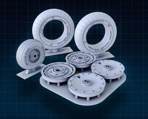 ANYZ Wheels for Border 1:35 FOCKE WULF FW 190A-6