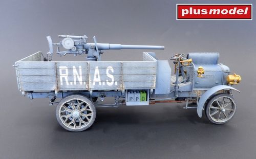 Plus Model 1:35 - Vickers Gun QF-3 - Conversion Set for the Lorry B Truck (for MiniArt Kits) 615 