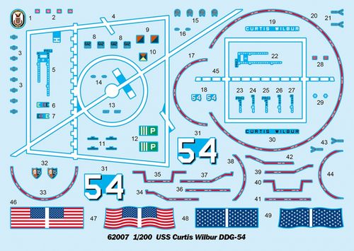 I Love Kit 1:200 - USS Curtis Wilbur DDG-54 (62007)