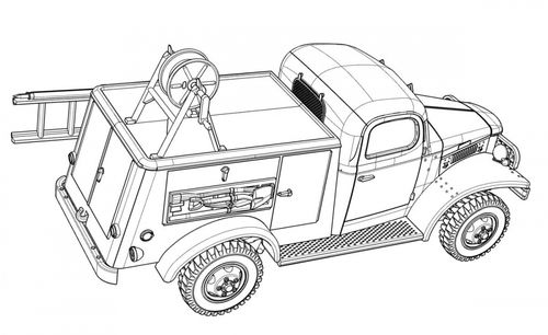 ACE 1:72 -WC-43 (T-215) Telephone Installation And Maintenance 1/2 Ton Truck (72593)