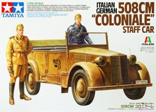 Tamiya 1:35 - 508CM Coloniale Staff Car Italian - German (37014)