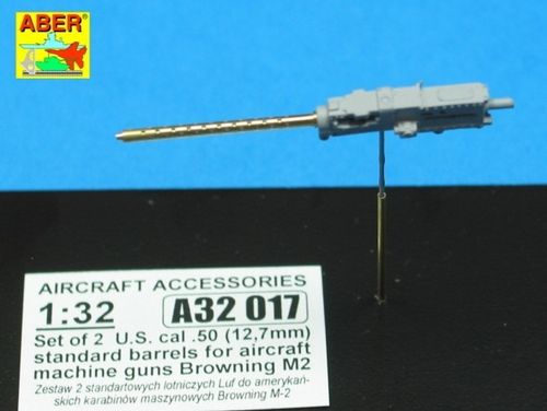 2 standard barrels for aircraft Browning M2 - Aber Models