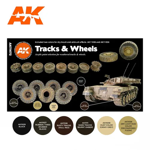 AK-Interactive AK 11672 TRACKS & WHEELS SET