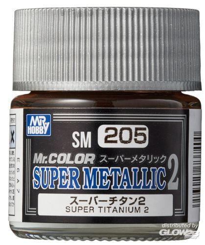 Super Metallic Colors II - Super Titanium II  SM205 - Mr. Color 10ml