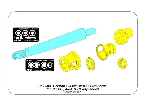 Germ. 10,5 cm  L/28 Barrel for  StuH 42 early