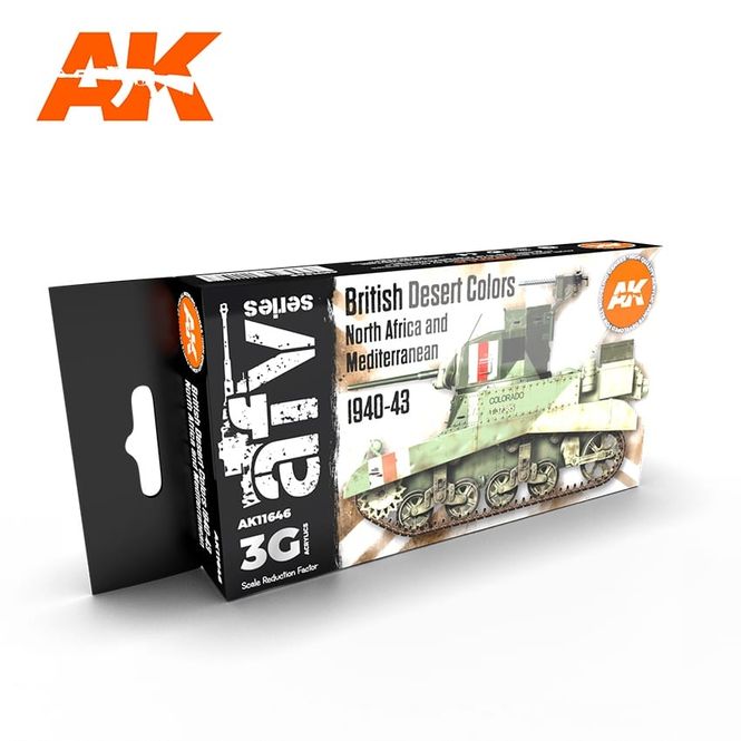 Main Image AK-Interactive AK 11646 BRITISH DESERT COLORS ...