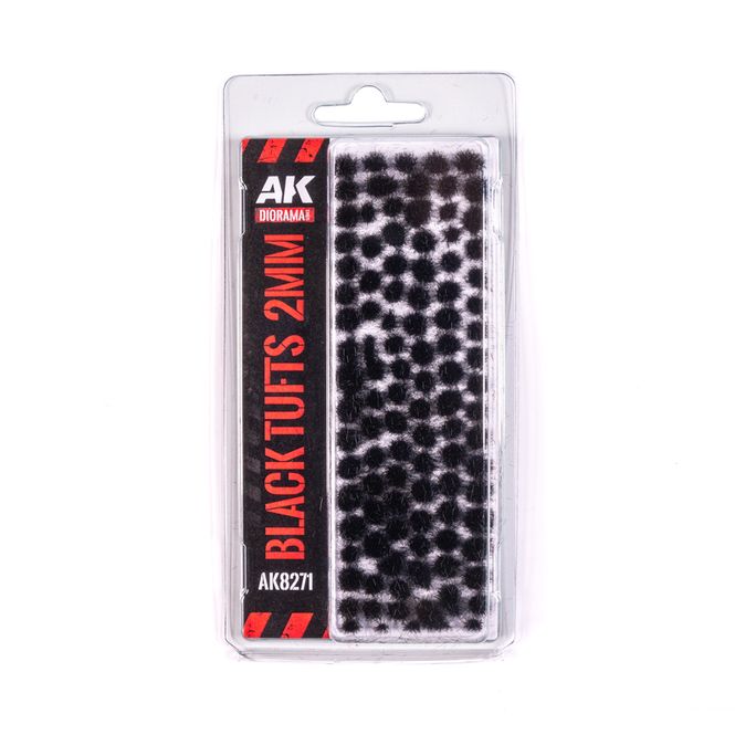 Hovedbilde Svart - Fantasy tufter 2mm (AK8271)