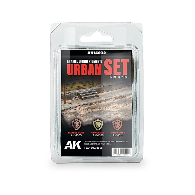Hovedbilde AK-Interactive AK14032 Urban Set - Enamel Liquid ...