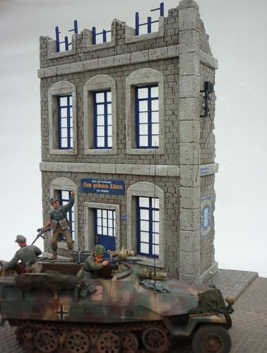 RT-Diorama 35197 Diorama-Base: Street Corner (1:35)
