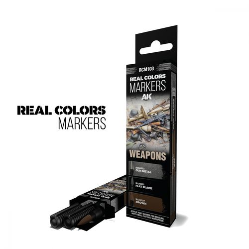 AK Real Colors Markers - Weapons - 3 markers