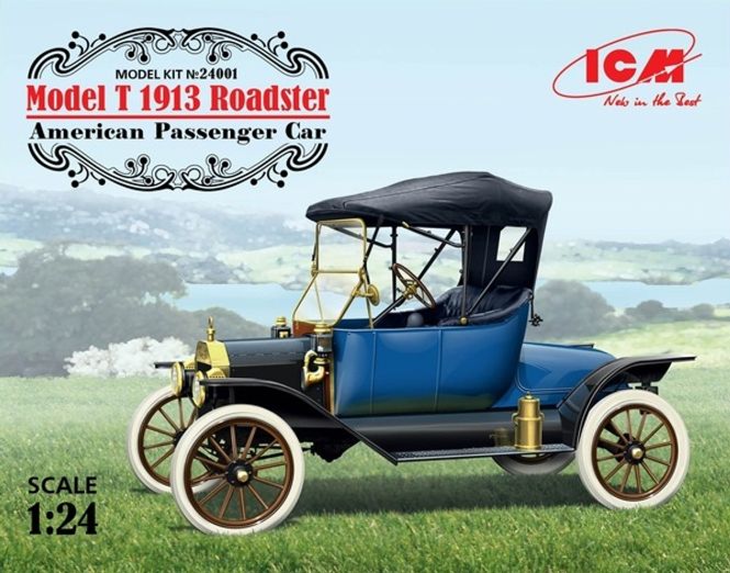 Hovedbilde ICM 1:24 - Model T 1913 Roadster, American ...