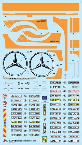 Italeri 1:24 - MB Actros MP4 Big Space - Grand Prix Edition (3968S)