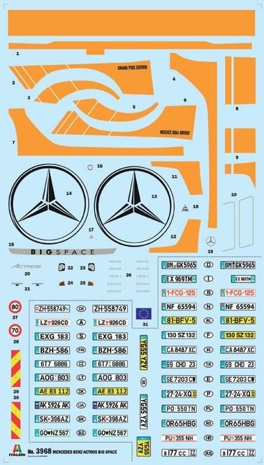 Hovedbilde Italeri 1:24 - MB Actros MP4 Big Space - Grand ...