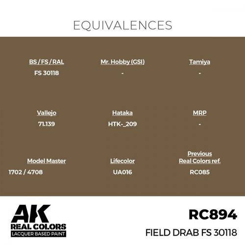 RC894 Field Drab FS 30118