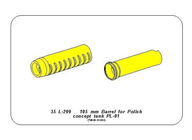 Hovedbilde 105mm Barrel for Polish concept tank PL-01