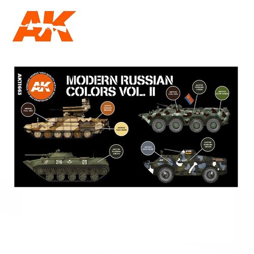 AK-Interactive AK 11663 MODERN RUSSIAN COLORS VOL 2 SET