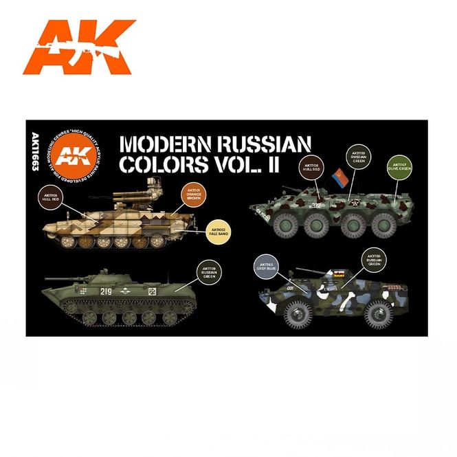 Hovedbilde AK-Interactive AK 11663 MODERN RUSSIAN COLORS VOL ...