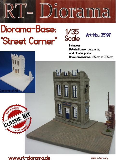 Main Image RT-Diorama 35197 Diorama-Base: Street Corner ...
