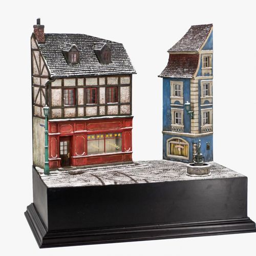 RT-Diorama 35028 German Market Place [Diorama Base] (1:35)
