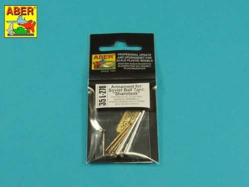 Armament for Soviet Ball Tank Sharotank; 2 x 37mm gun, 2 x 12,7 mm machine gun DShK M36