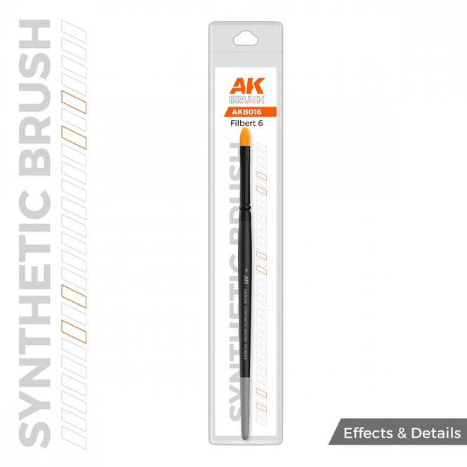 Hovedbilde AK-Interactive B016 AK Synthetic Brush - Filbert ...
