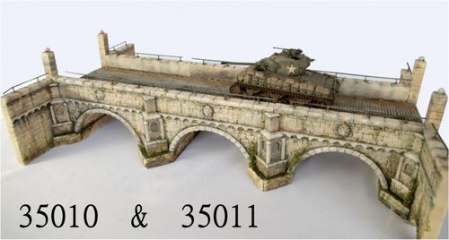 RT-Diorama 35011 Large Stone Arch Bridge - Extension (1:35)