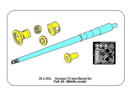 German 75mm barrel for PaK 40 - middle model