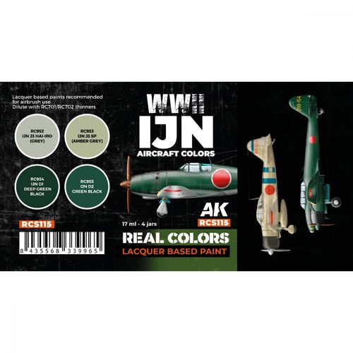 AK-Interactive RCS115 IJN WWII Aircraft Colors Set