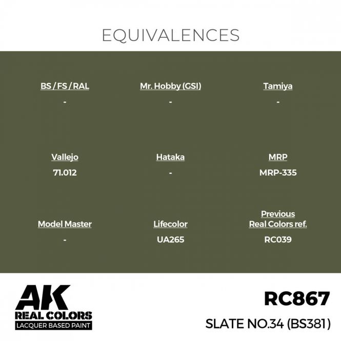Hovedbilde RC867 Slate No.34 (BS381)