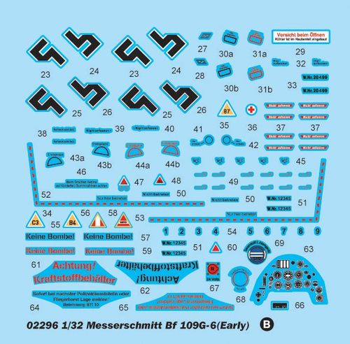 Trumpeter 1:32 - Messerschmitt Bf 109 G-6 Early 02296 