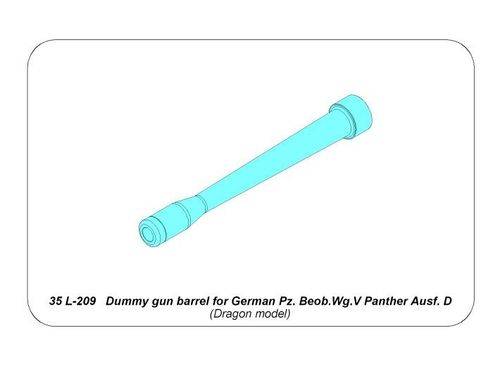 Dummy gun barrel for Panther Ausf. D